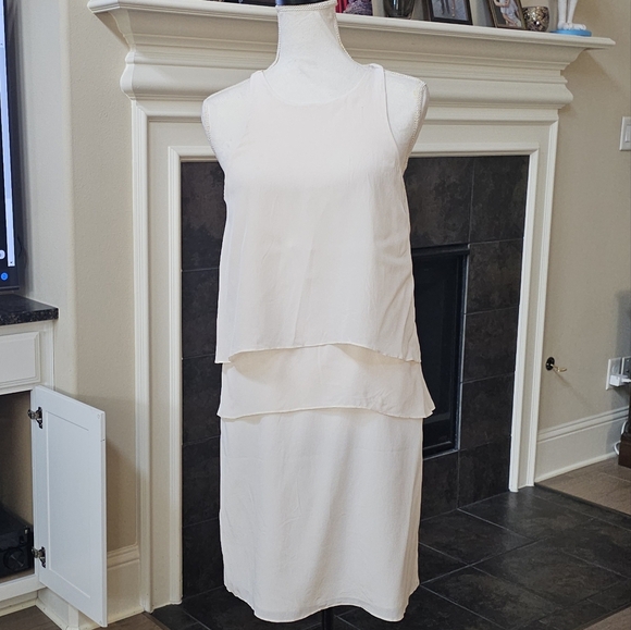 Tibi new york Solid Silk Layered Dress 100% silk 6 - Picture 5 of 15